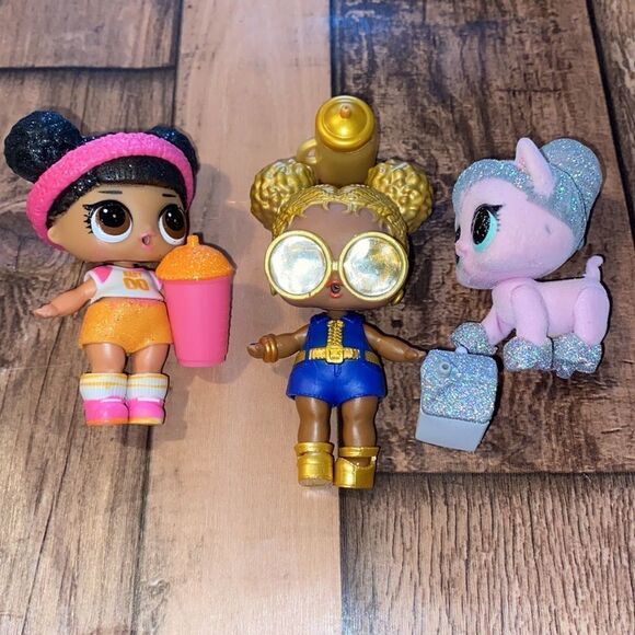 Retro, Early Edition, LOL Dolls, 3 Doll Bundle (#2) - Picture 2 of 7